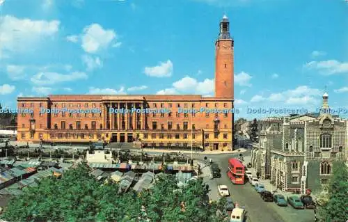 R684026 Norwich. Das Rathaus. Zunfthalle und Marktplatz. Jarrold. 1972