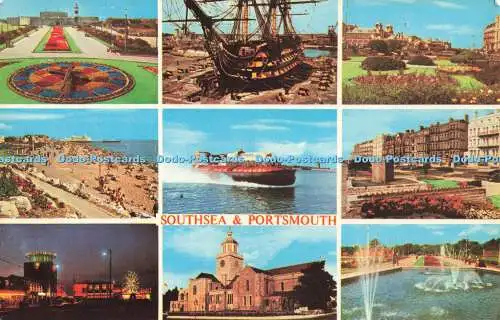 R681708 Southsea und Portsmouth. D. V. Bennett Ltd. Multi View. 1976