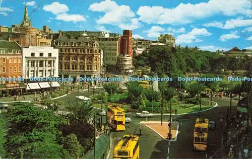 R684093 Bournemouth. Das Quadrat. Die fotografische Grußkarte. Naturfarbe