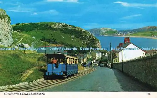 R681759 Llandudno. Tolle Orme Eisenbahn. Bamforth and Co. Ltd. Color Gloss View Se