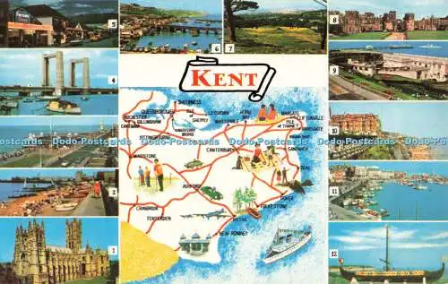 R681850 Kent. Canterbury. Herne Bay. Pfeifbar. Leysdown. Folkestone. Cliftonvil