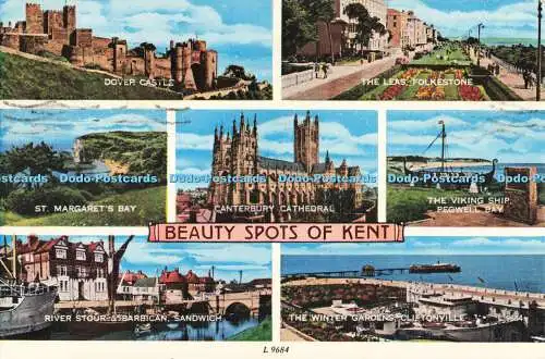 R681890 Beauty Spots of Kent. Kathedrale von Canterbury. St. Margaret Bay. Pegwell Ba