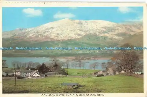 R685272 Coniston Water und Old Man of Coniston. Fotopräzision. Colourmaster In
