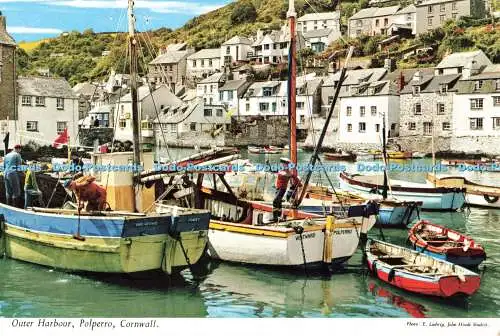 R683282 Cornwall. Außenhafen. Polperro. John Hinde. E. Ludwig