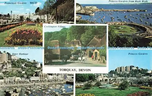 R684625 Torquay. Devon. Innenhafen. Harvey Barton. 1973. Multi View