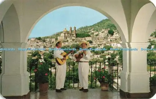 R684894 Mexiko. Posada de la Mision. Taxco Gro. Die beste Aussicht auf Yaxco. Lito. Ju