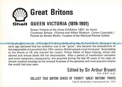 R686687 Great Britons. Queen Victoria. auf der großen Ausstellung. Victoria und Alb