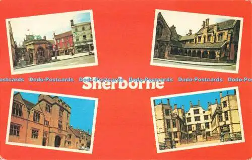 R686746 Sherborne. Das Schloss. Das Marktkreuz. Fotopräzision. Colourmaster I