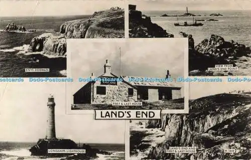 R687233 Lands End. Blick vom Land End Point. Valentinstag. RP. 1962. Multi View