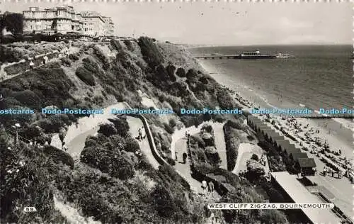 R687683 Bournemouth. West Cliff Zig Zag. Dearden und Wade. RP. 1961