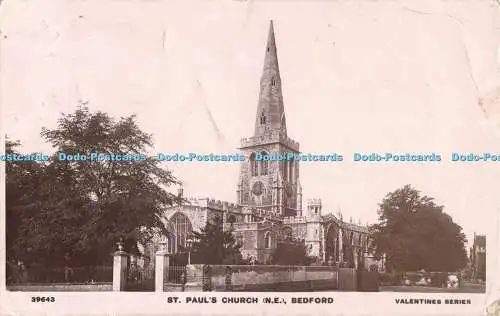 R687764 Bedford. Paulskirche. Valentine X. L. Serie. Echt Fotokarten