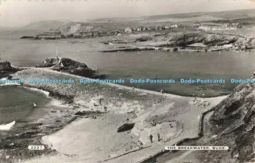 R688572 Bude. Der Wellenbrecher. Dearden und Wade. Sonniger Süden Echtfoto. 1958