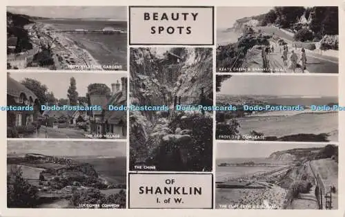 R689897 Beauty Spots Of Shanklin. I. Von W. The Chine. Nahe. Echt Foto Postkarten