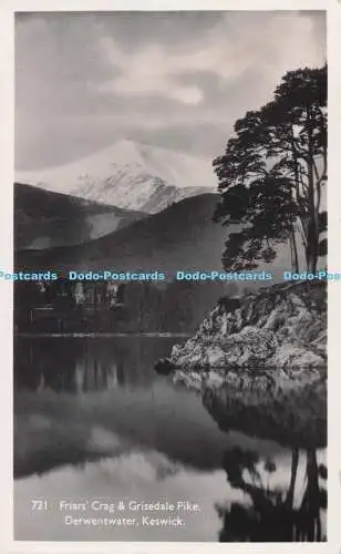 R691168 Keswick. Derwentwater. Bruderfelsen und Grisedale Hecht. G. P. Abraham Ltd.