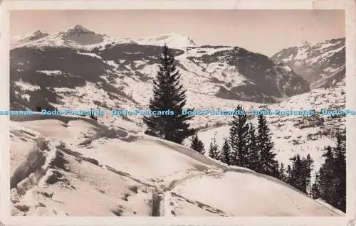 R689148 Grindelwald. Lauberhorn Tschuggen Mannlichen. W. Lottenbach