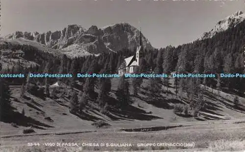 R689280 Vigo Di Fassa. Chiesa Di S. Giuliana. Rosengartengruppe. Ghedina