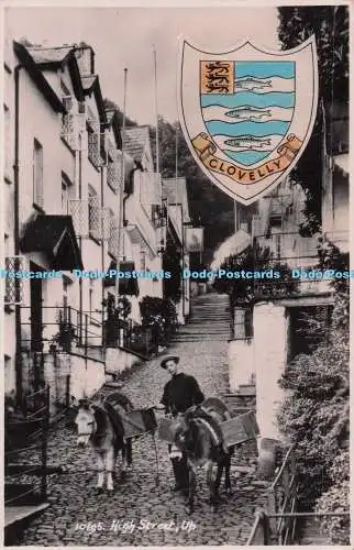 R691686 Clovelly. High Street. nach oben. E. A. Sweetman and Son Ltd. RP