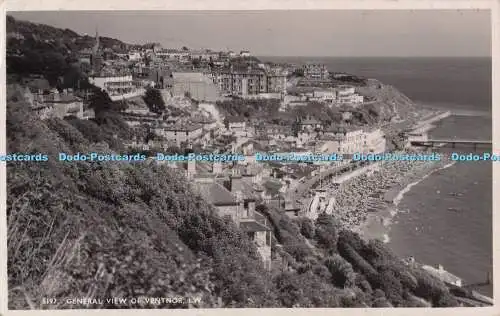 R689525 I.W. Gesamtansicht von Ventnor. Nahe. Echtfoto Postkarte. 1954