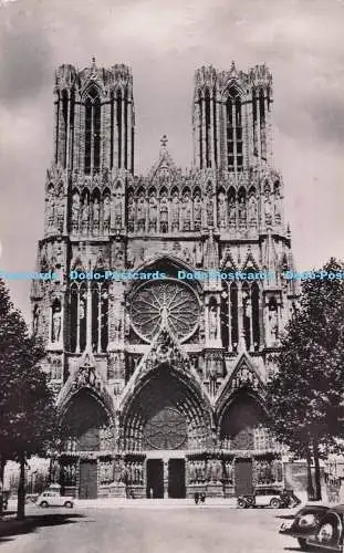 R692583 Reims. La Cathedrale Notre Dame. Le Portail et la Rosace. Glatigny. RP.