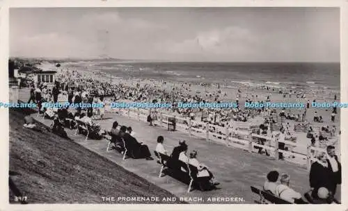 R689673 Aberdeen. Die Promenade und der Strand. J. B. Weiß. RP. 1960