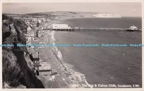 R694824 I.W. Sandown. The Bay und Culver Cliffs. Nahe. RP