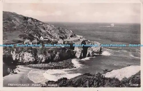 R696727 St. Agnes. Trevaunance Point. R.A. Postcards Ltd. Das Siegel der künstlerischen