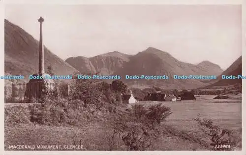 R696851 Glencoe. Macdonald Monument. Valentine and Sons Ltd. RP