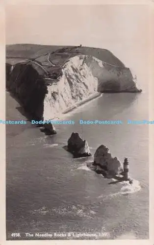 R695613 I. W. The Needles Rocks and Lighthouse. Nahe. RP. 1954