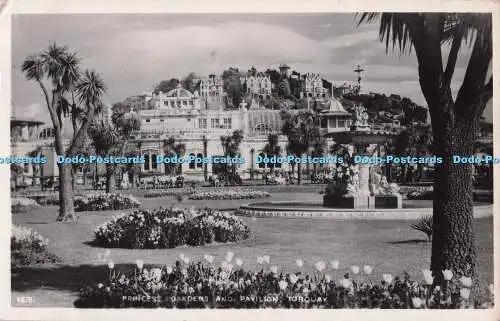 R699903 Torquay. Princess Gardens und Pavillon. Nahe. Echtfoto Postkarte