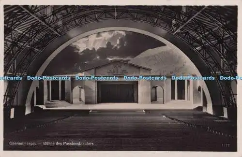 R695812 Oberammergau. Buhne des Passionstheaters. W. Pfingstl. RP
