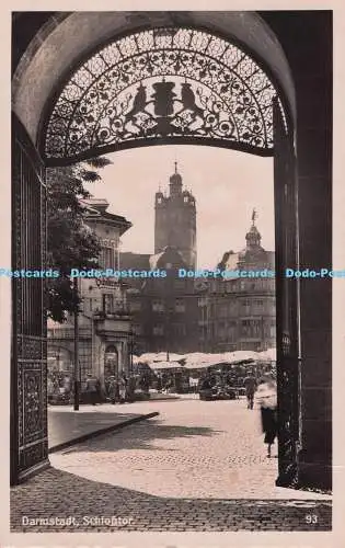 R695906 Darmstadt. Schlosstor. Stadtkiosk. RP