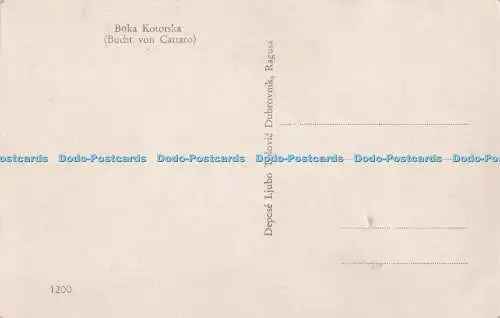 R700131 Boka Kororska. Bucht von Cattaro. Depose Ljubo Tosovic Dubrovnik