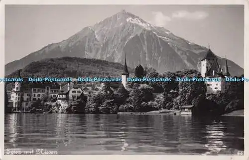 R696082 Spiez mit Niesen. Gevaert. Fr. von Allmen. 1947