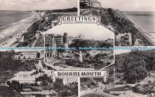 R696087 Grüße aus Bournemouth. Der Platz und die Gärten. Zig Zag Path und Pro