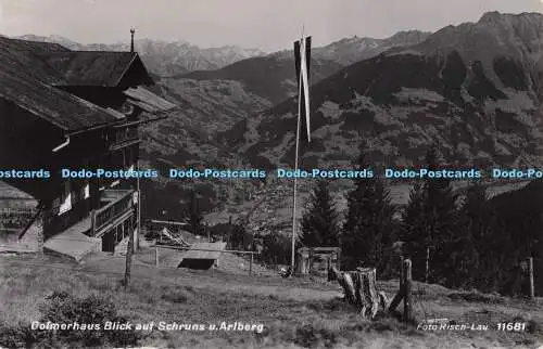 R696225 Golmerhaus Blick auf Schruns u. Arlberg. Risch Lau