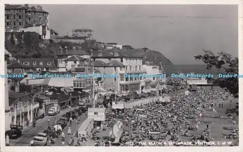 R698031 I. Von W. Ventnor. Der Strand und die Esplanade. Nahe. Echt Foto Postkarten. 1