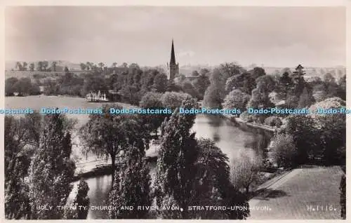 R702743 Stratford upon Avon. Holy Trinity Church und River Avon. Valentine und S
