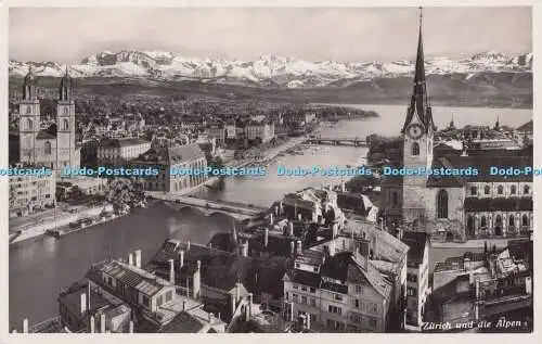 R700625 Zürich und die Alpen. Fotoglob. 1937