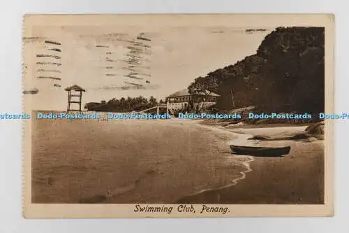R707403 Schwimmschläger. Penang. Fotogravur stecken. 1919