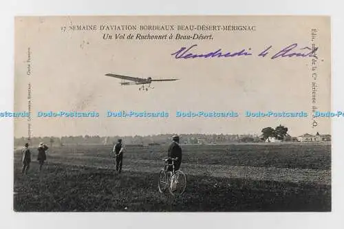 R707420 Semaine d Aviation Bordeaux Beau Desert Merignac. Ch. Chambon. 1911