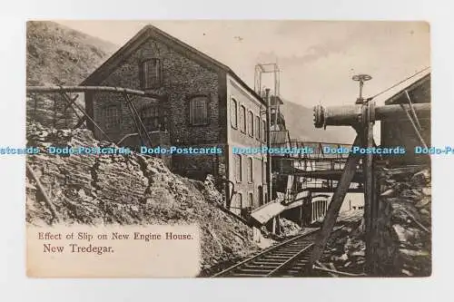 R707036 New Tredegar. Effekt des Slip auf neues Maschinenhaus. Wales