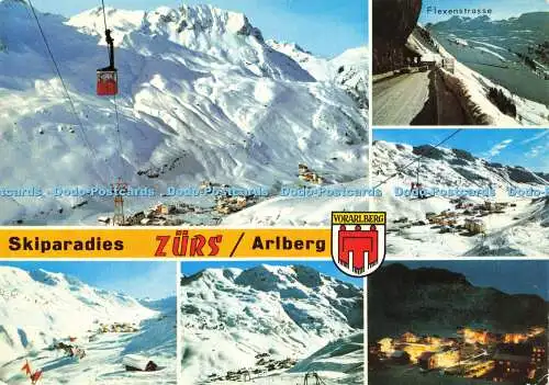 D144232 Skiparadies. Zurs. Arlberg. Vorarlberg. Nr. 26196 Risch Lau. Multi View