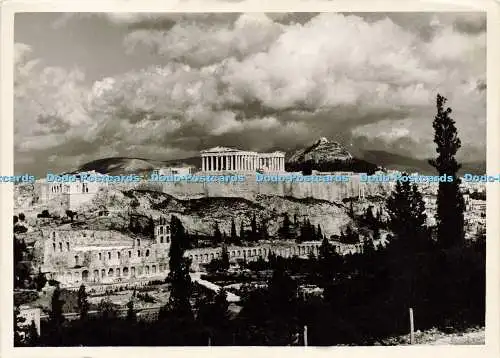 D144245 Nr. 56. Athen. Blick auf die Akropolis. Spitos Tselentis Commercial. 1963