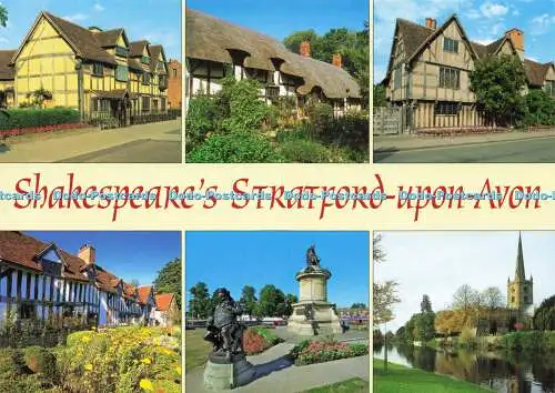 D145142 Shakespeares Stratford upon Avon. Lachs. Warwickshire. Multi View