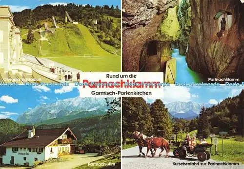 D145229 Rund um Stempel Partnachklamm. Garmisch Partenkirchen. Oberbayern. Hans Hube