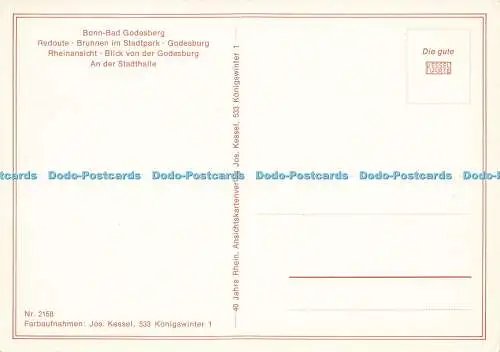 D145230 Kongressstadt Bad Godesberg. Bonn Bad Godesberg. Nr. 2158. Jos. Kessel.