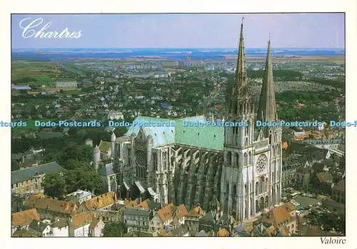 D145283 Chartres. Valoire. Les Merveilles de Chartres. Eure et Loir. La cathedra