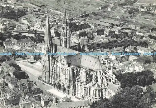 D144777 Chartres. Eure et Loir. 346. La Cathedrale. Edition Houvet. Aero Photo