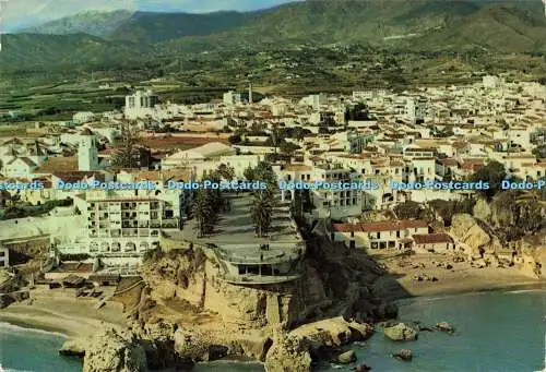 D145009 Nerja. Costa del Sol. Malaga. Luft Teilansicht. Ed. Som Cerezo. Cruz