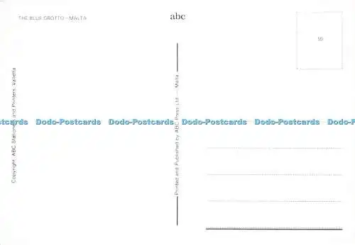 D146242 Blaue Grotte. Malta. ABC Schreibwaren und Drucker. ABC Press
